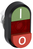 ABB MPD13-11R push-button panel Black, Green, Red