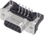 Harting 09 66 257 6611 kabel-connector D-Sub 15-pin F Zwart, Metallic