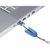 Renkforce CR14e geheugenkaartlezer Blauw, Zilver, Transparant USB 2.0