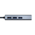 AISENS Conversor USB 3.0 a ethernet gigabit 10/100/1000 Mbps + Hub 3 x USB 3.0, Gris, 15 cm