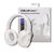 Qoltec 50850 hoofdtelefoon/headset Draadloos Hoofdband Bluetooth Wit