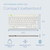 R-Go Tools Ergonomisch toetsenbord R-Go Compact Break, compact toetsenbord met pauzesoftware, QWERTY (NORDIC), Bluetooth, wit