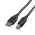 ROLINE GREEN 11.44.8808-50 kabel USB 0,8 m USB 2.0 USB A USB B Czarny