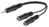 Microconnect AUDLL02 câble audio 0,2 m 3,5mm 2 x 3.5mm Noir