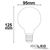 Drawing - E27 LED Globe G95 :: 8W :: milky :: warm white :: dimmable
