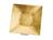 Deko Teller Tablett in gold 24x24cm, aus Kunststoff, vernickelt, Weihnachtsdeko