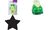 HEYDA Perforateur à motif XXL "Etoile", couleur : vert (57301448)