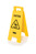 Warnschild „Achtung Rutschgefahr“ Mehrsprachiges „Caution“-Warnschild (Vorsicht!), 66 cm, 2-seitig, gelb