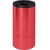 Selbstlöschender Papierkorb, 50 Liter, Stahl, rot mit schwarzem Deckel