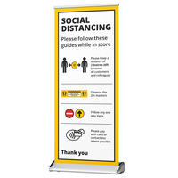 Social Distancing Standing Banner - Retail & Commercial - Pack of 5 Banners