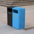 Middlesbrough Dual Litter & Recycling Bin - 160 Litre - 4 Apertures (2 Front, 2 Rear) - Light Blue (PC18E53)