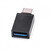 Adapter van USB Type C naar USB 3.0 zwart