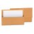 PremierTeam Half Flap Single Pocket Wallet Folder Foolscap Orange [Pack 50]