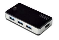 Hub, USB 3.0, 4-Port, schwarz, Digitus® [DA-70231]