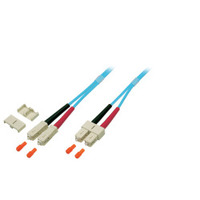 Duplex Jumper SC/SC 50/125µ 2 m, OM3, LSZH, aqua