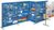 Trennwand bestehend aus 3 Lochplatten, Einzelfeld BxH 1500x1500 mm, enzianblau