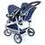 COCHE DE MUÑECAS GEMELOS TWIN TANDEM (BLUE) 73X63X46 CM