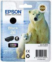 Epson fekete tintapatron, 1 darab, 26, Claria Premium tinta