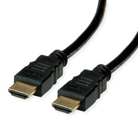 ROLINE RM 8K HDMI Ultra HD-kabel met ethernet, Male/Male, zwart, 3 m