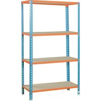 Boltless steel shelving with chipboard shelves - up to 200kg