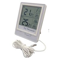 Large screen dual sensor IN/OUT thermometer