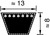 A/13-560 Li optibelt Klassische Keilriemen VB DIN 2215/ISO4184