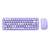 MOFII Bean 2.4G vezeték nélküli billentyűzet + egér készlet lila (SMK-676367 Purple)