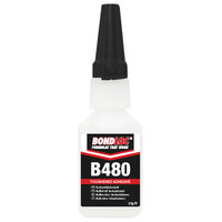 Bondloc B480-20 B480 Black Rubber Toughened Cyanoacrylate 20g