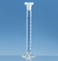 100ml Probetas de mezcla vidrio de borosilicato 3.3 forma alta clase A graduación en azul
