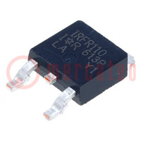 Transistor: N-MOSFET; unipolair; 100V; 2,7A; 25W; DPAK,TO252