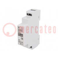 Power supply: switched-mode; for DIN rail; 10W; 12VDC; 0.83A; IP20