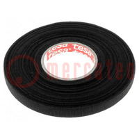 Tape: textile; W: 9mm; L: 25m; Thk: 0.3mm; Automotive; natural rubber