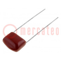 Capacitor: polyester; 100nF; 400VDC; 10mm; ±10%; 12x5.4x8.7mm; THT