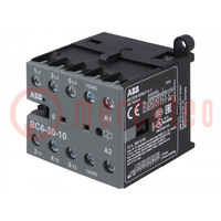 Contactor: 3-pole; NO x3; Auxiliary contacts: NO; 12VDC; 6A; BC6