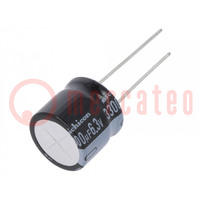 Capacitor: electrolytic; THT; 3300uF; 6.3VDC; Ø16x15mm; ±20%; 1000h