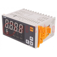 Module: regulator; temperature; SPST-NO; OUT 2: SSR; OUT 3: alarm