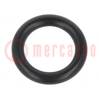Guarnizione O-ring; caucciù NBR; Thk: 2,5mm; Øint: 10mm; nero