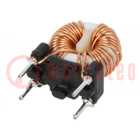Inductor: wire; THT; 680uH; 1.2A; 100mΩ; 230VAC; 4.5x10mm; -20÷50%