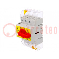 Switch-disconnector; Poles: 3; for DIN rail mounting; 63A; 400VAC