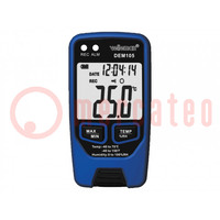 Thermo-hygrometer; LCD; -40÷70°C; 0÷100%RH; Accur: ±1°C; 0.1°C