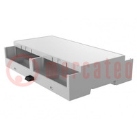Enclosure: for DIN rail mounting; Y: 90mm; X: 142mm; Z: 32mm; grey