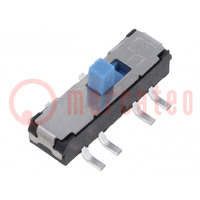 Commutatore: a slitta; Pos: 2; SPDT; 0,3A/6VDC; ON-ON; PCB; -40÷85°C