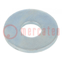 Washer; round; M6; D=18mm; h=1.6mm; steel; Plating: zinc; DIN 9021