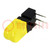 LED; in housing; yellow; No.of diodes: 2; 20mA; 100°; 589nm