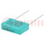 Capacitor: polypropylene; Y2; 22nF; 7.5x14.5x18mm; THT; ±20%; 15mm