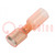 Terminal: flat; 6.3mm; 0.8mm; female; for cable; insulated; RAYCHEM
