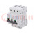 Circuit breaker; 400VAC; Inom: 1A; Poles: 3; for DIN rail mounting