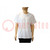 Koszulka T-shirt; ESD; męski,S; biały
