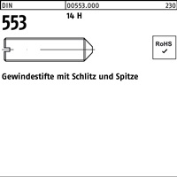 Gewindestift DIN 553 Schlitz/Spitze M3x