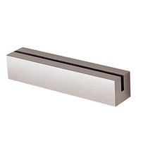 Tischaufsteller für Informationen CLEAR, Aluminium, Maße: 8,0 x 2,5 x 2,5 cm